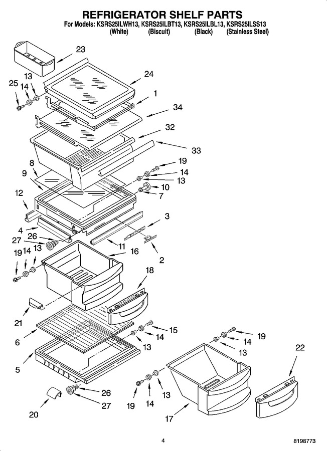 Diagram for KSRS25ILWH13