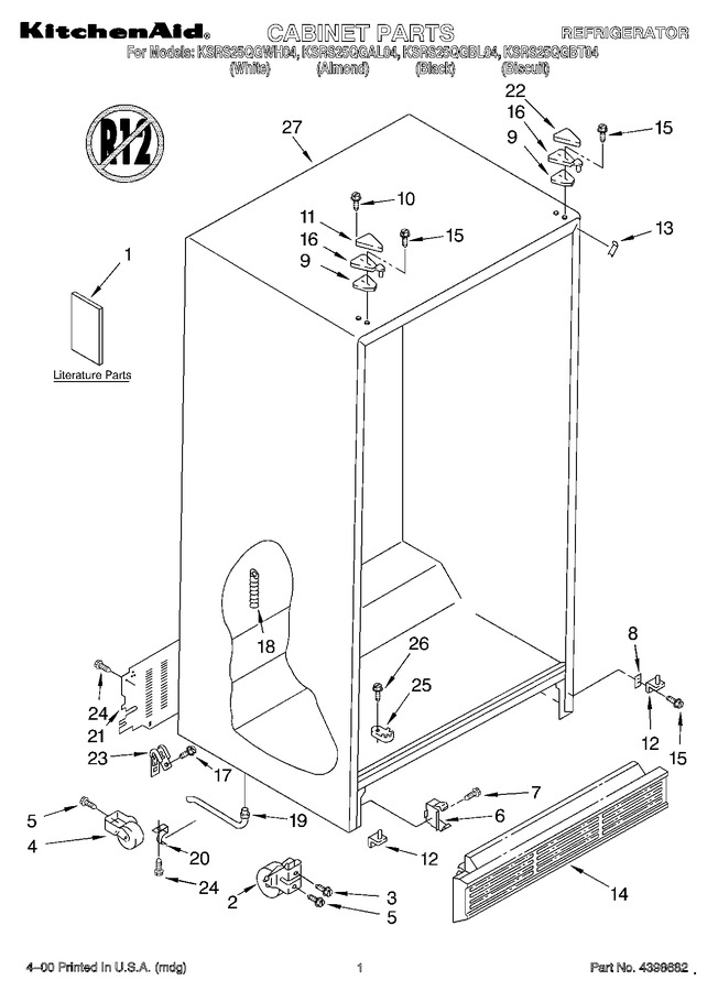Diagram for KSRS25QGWH04