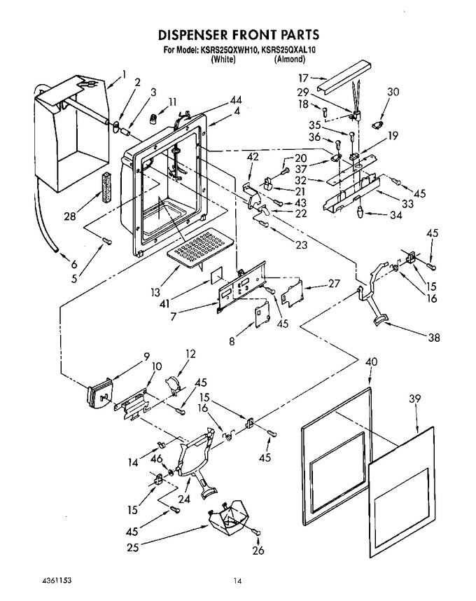 Diagram for KSRS25QXWH10