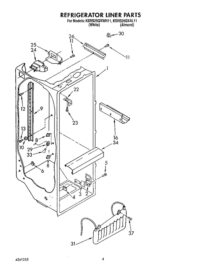 Diagram for KSRS25QXAL11