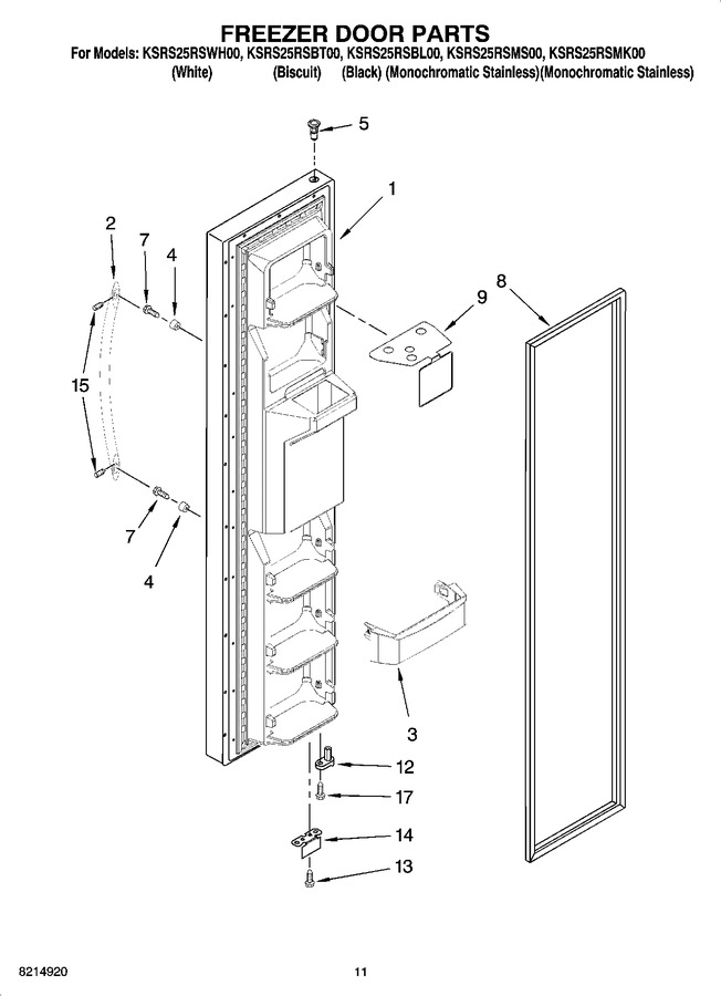 Diagram for KSRS25RSMS00