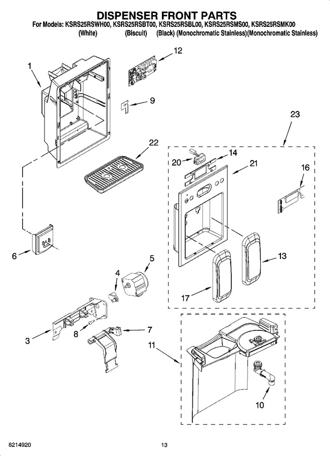 Diagram for KSRS25RSBL00