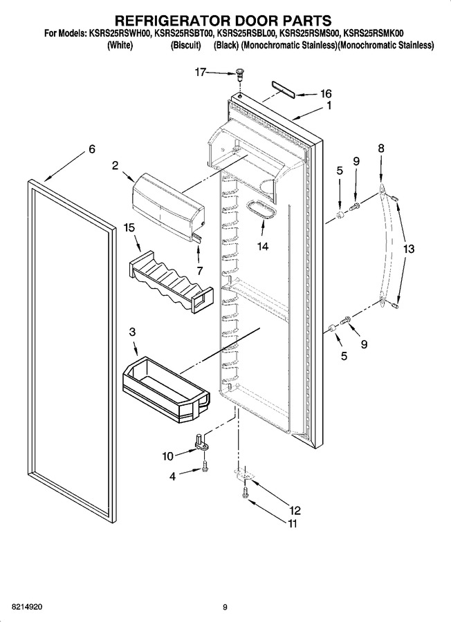 Diagram for KSRS25RSBL00