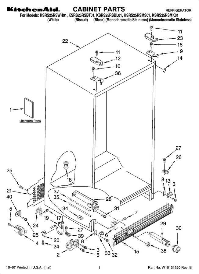 Diagram for KSRS25RSWH01