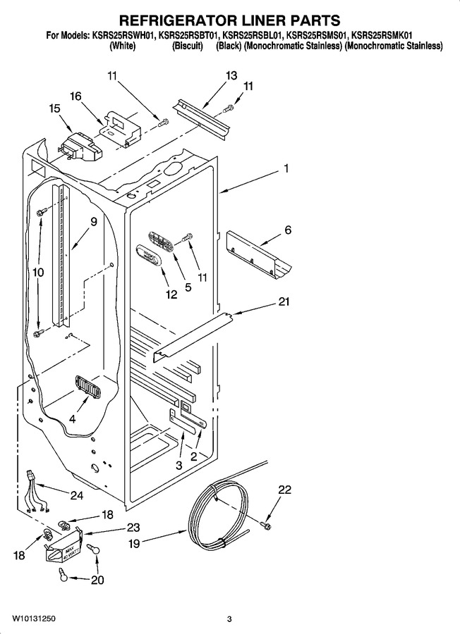 Diagram for KSRS25RSWH01