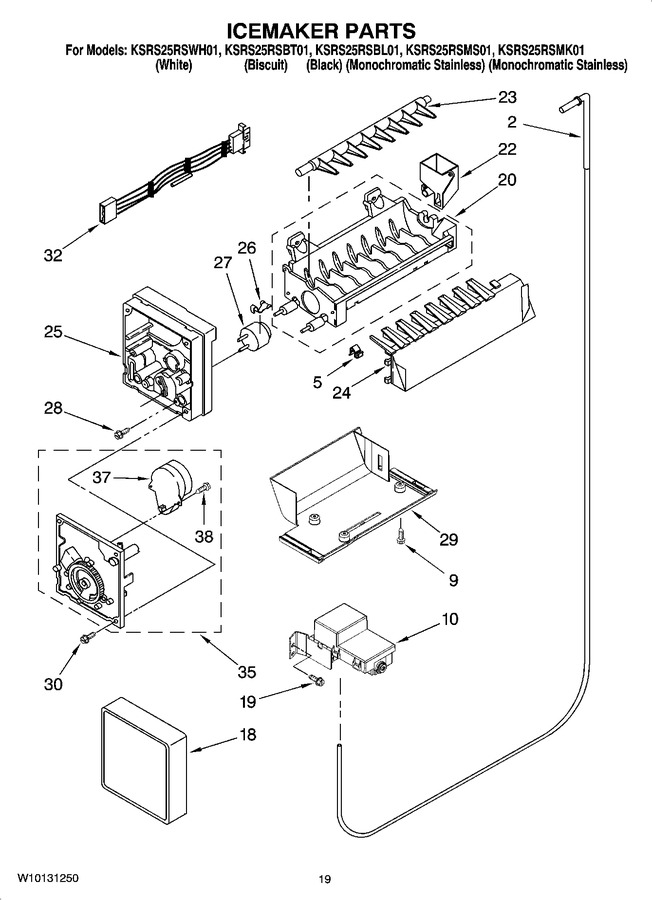 Diagram for KSRS25RSWH01
