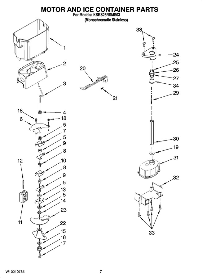 Diagram for KSRS25RSMS03