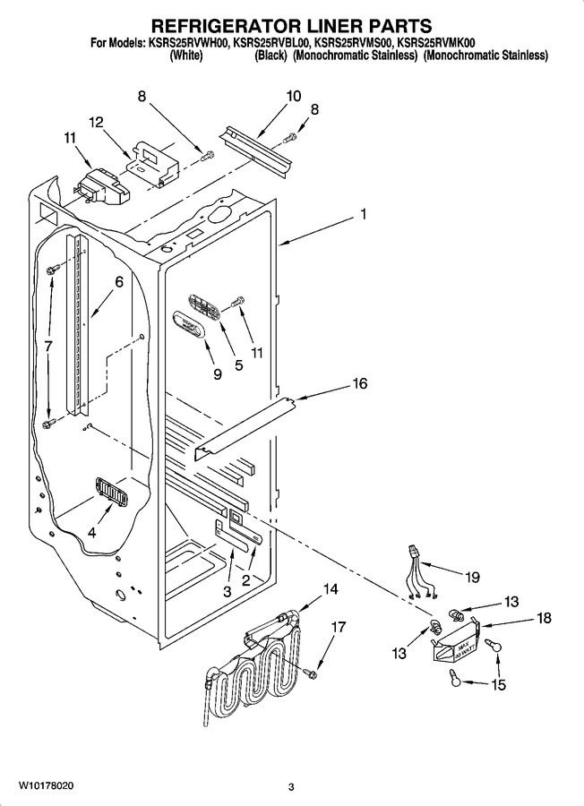 Diagram for KSRS25RVBL00