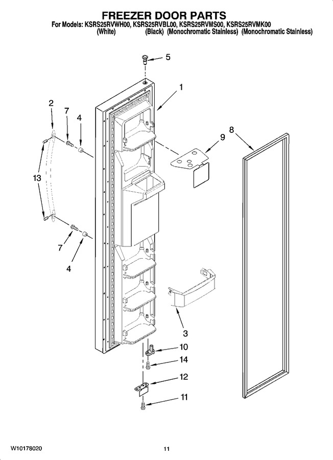 Diagram for KSRS25RVBL00