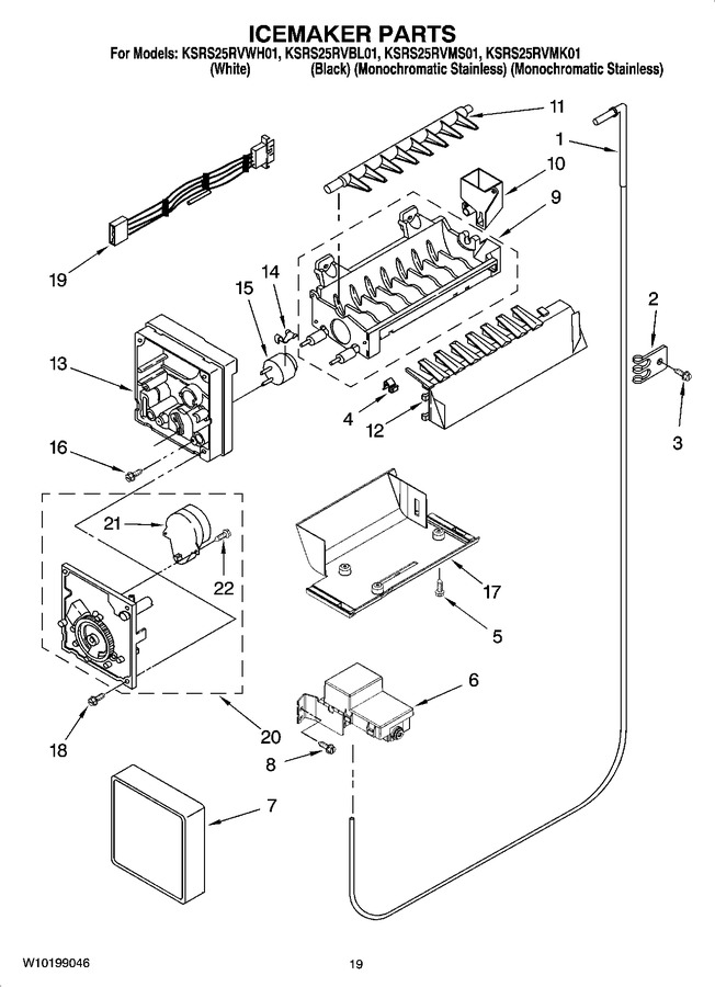 Diagram for KSRS25RVBL01