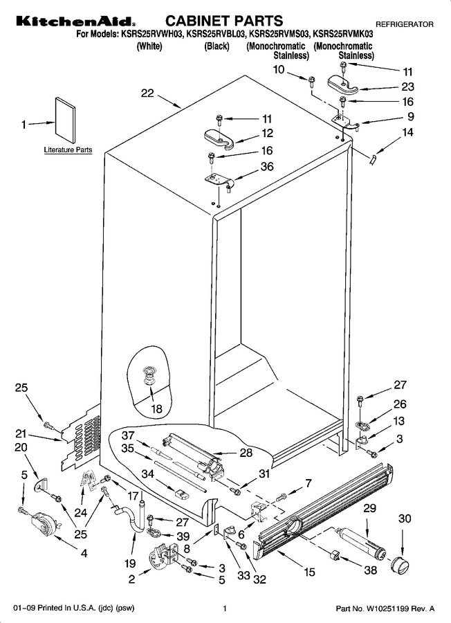 Diagram for KSRS25RVBL03
