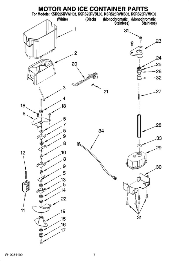 Diagram for KSRS25RVBL03