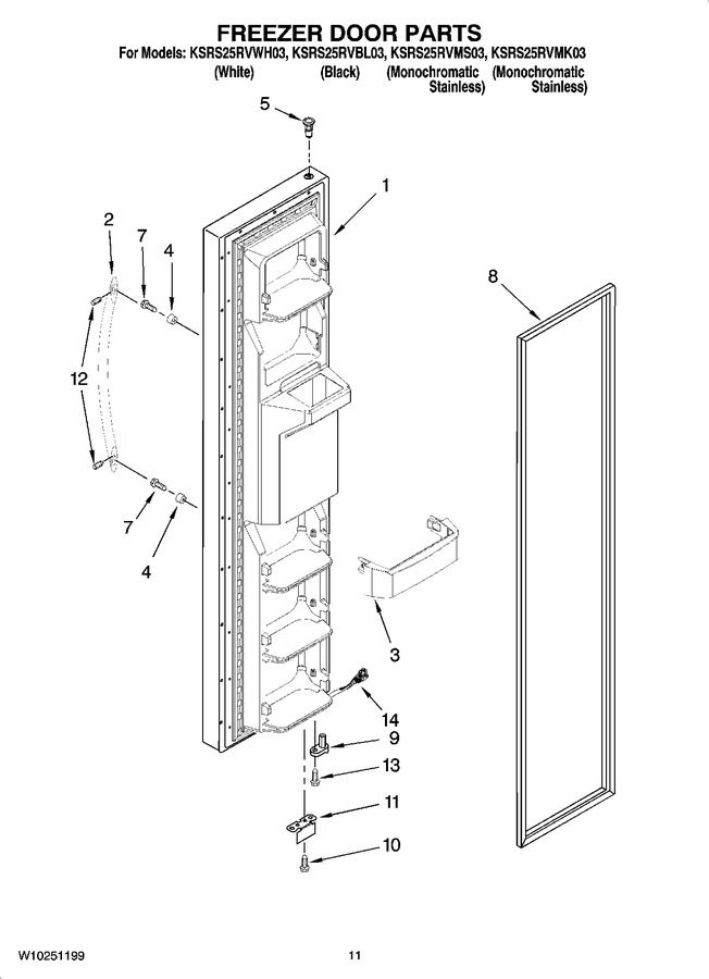 Diagram for KSRS25RVBL03