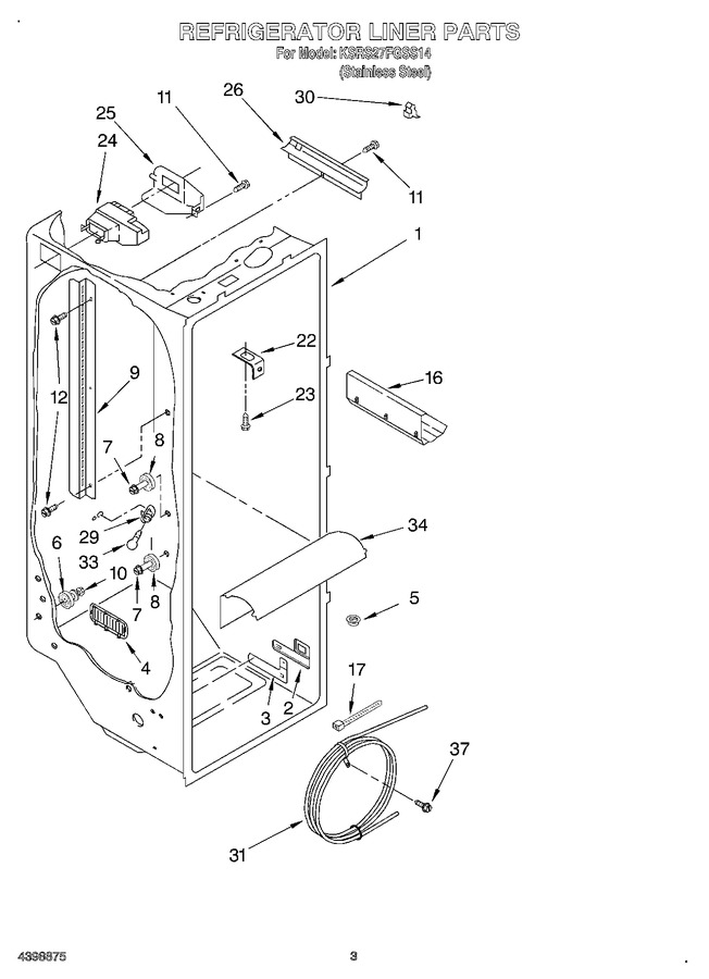 Diagram for KSRS27FGSS14