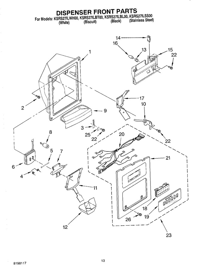 Diagram for KSRS27ILWH00