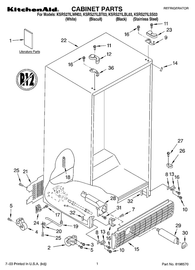 Diagram for KSRS27ILBL03