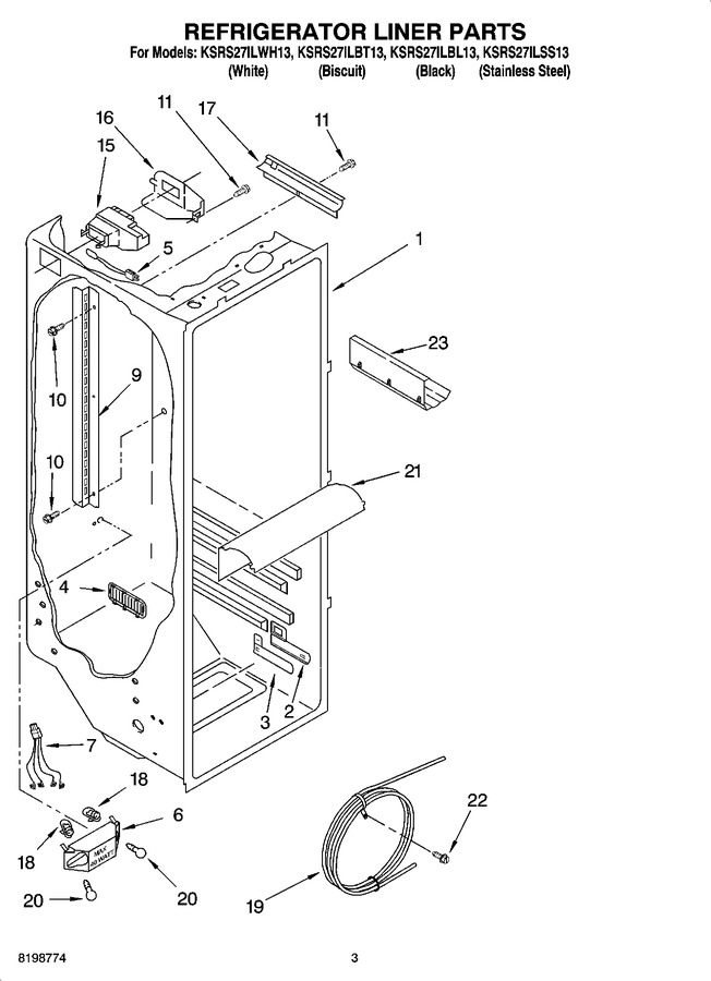 Diagram for KSRS27ILBL13