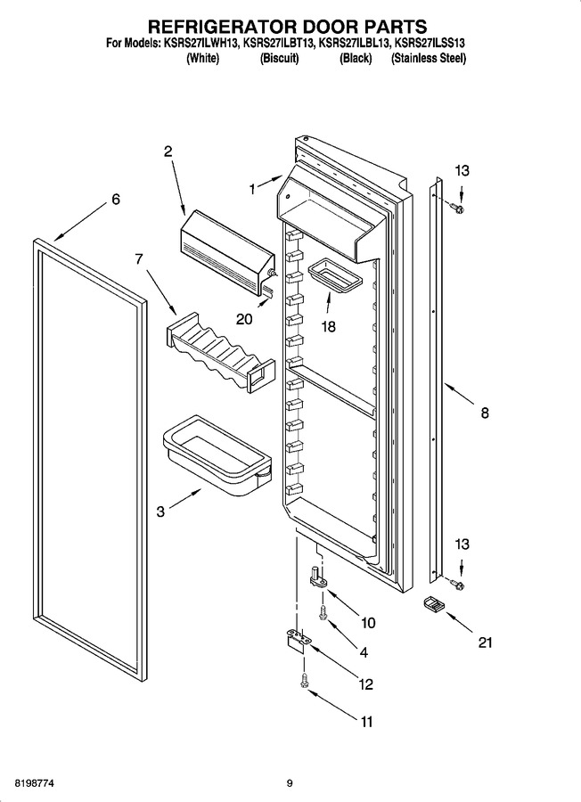 Diagram for KSRS27ILWH13