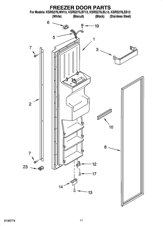 Diagram for KSRS27ILBL13