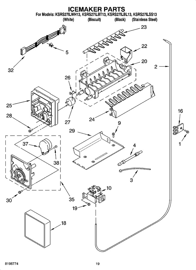 Diagram for KSRS27ILBL13