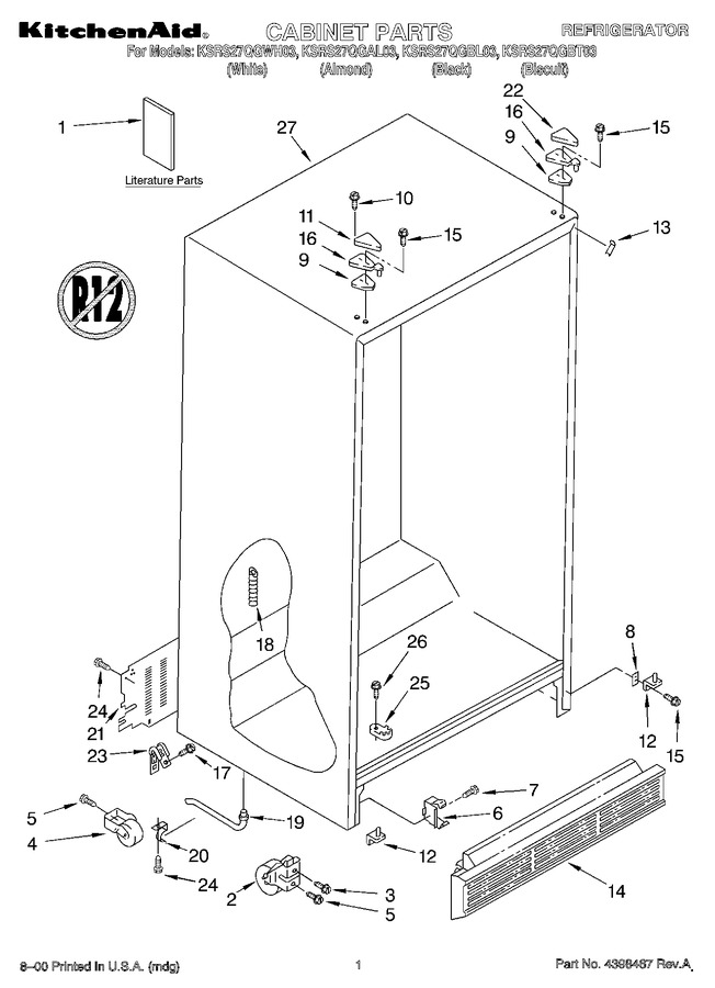 Diagram for KSRS27QGWH03