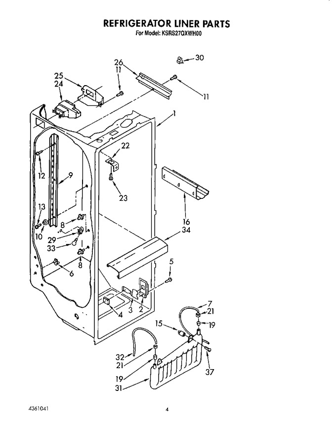 Diagram for KSRS27QXWH00