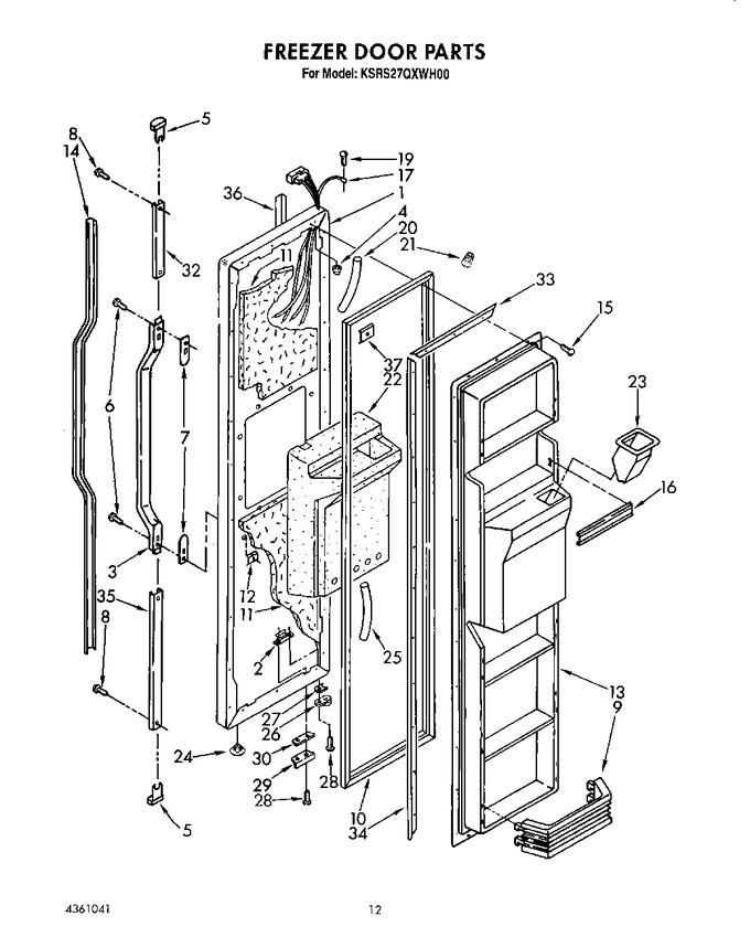 Diagram for KSRS27QXWH00