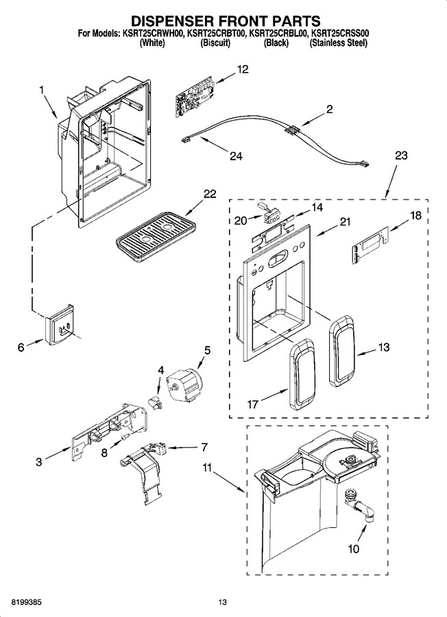 Diagram for KSRT25CRWH00