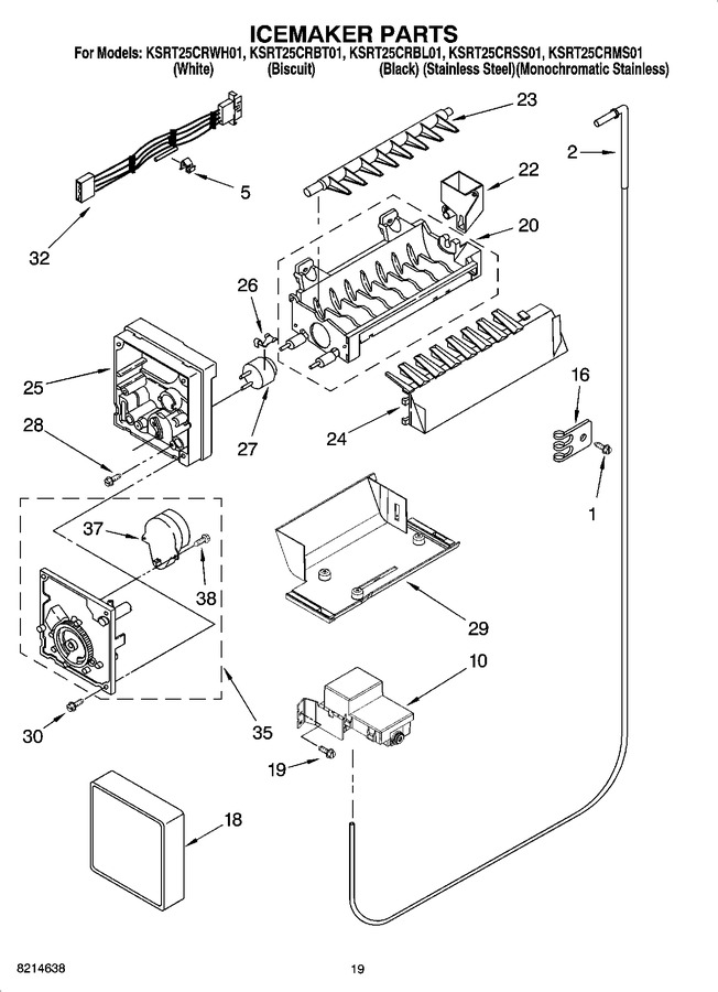 Diagram for KSRT25CRBL01