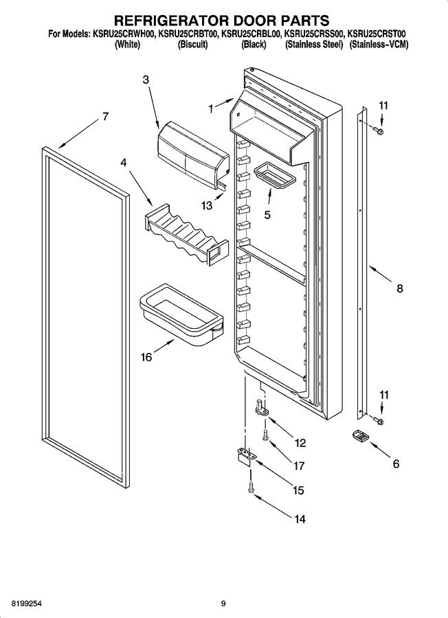Diagram for KSRU25CRBL00