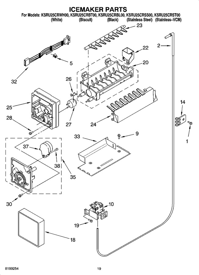 Diagram for KSRU25CRBL00