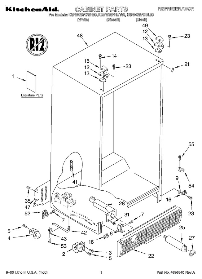 Diagram for KSRW25FHWH00