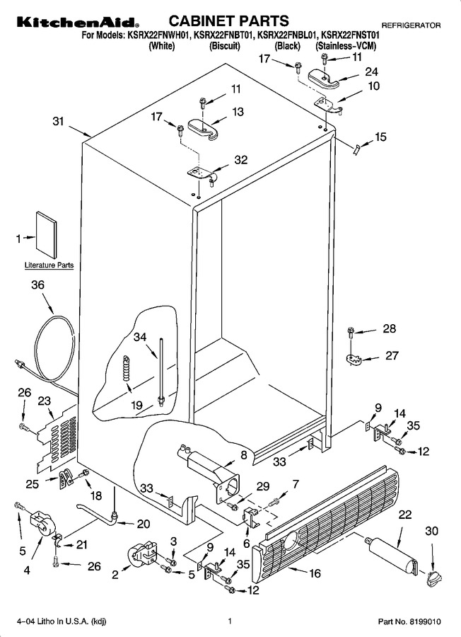 Diagram for KSRX22FNWH01