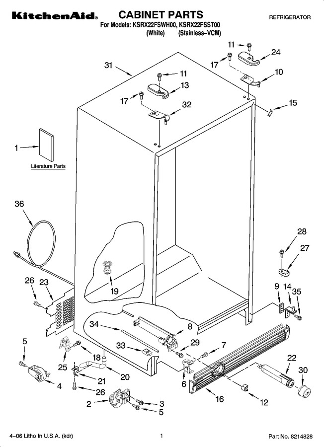 Diagram for KSRX22FSWH00
