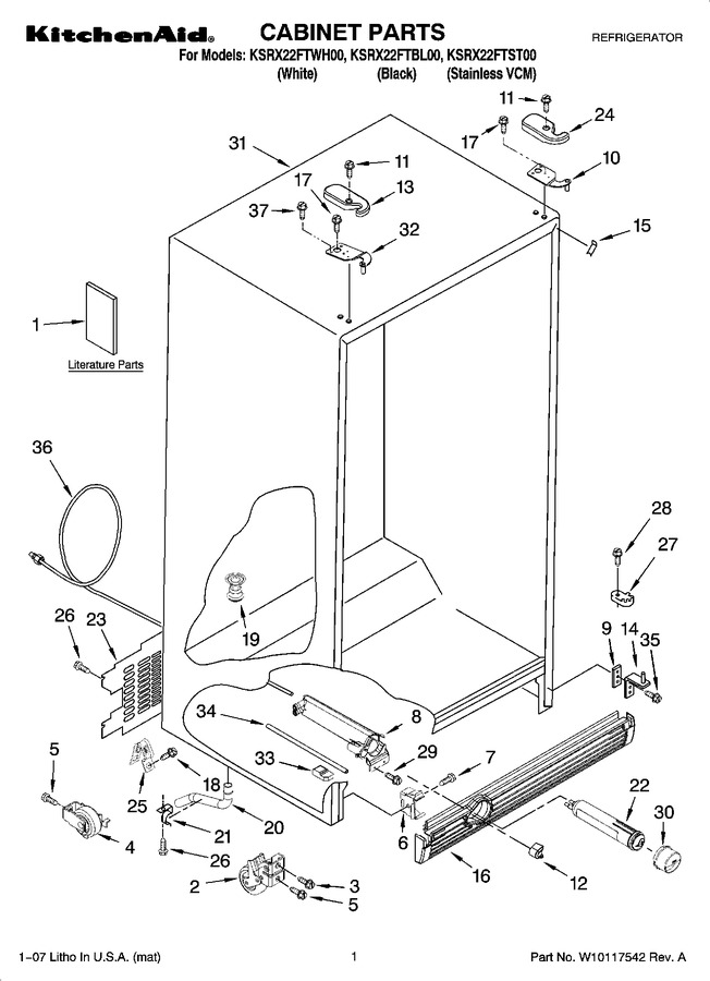 Diagram for KSRX22FTBL00