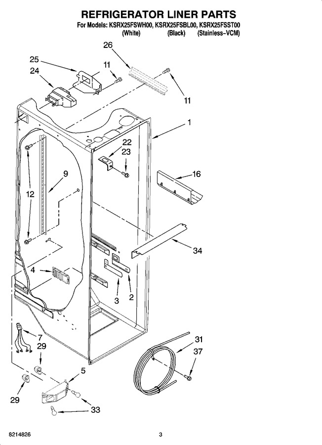 Diagram for KSRX25FSST00