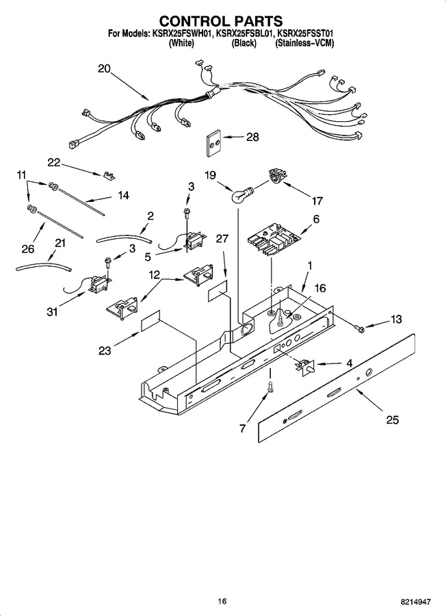 Diagram for KSRX25FSBL01