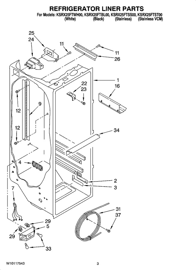 Diagram for KSRX25FTST00