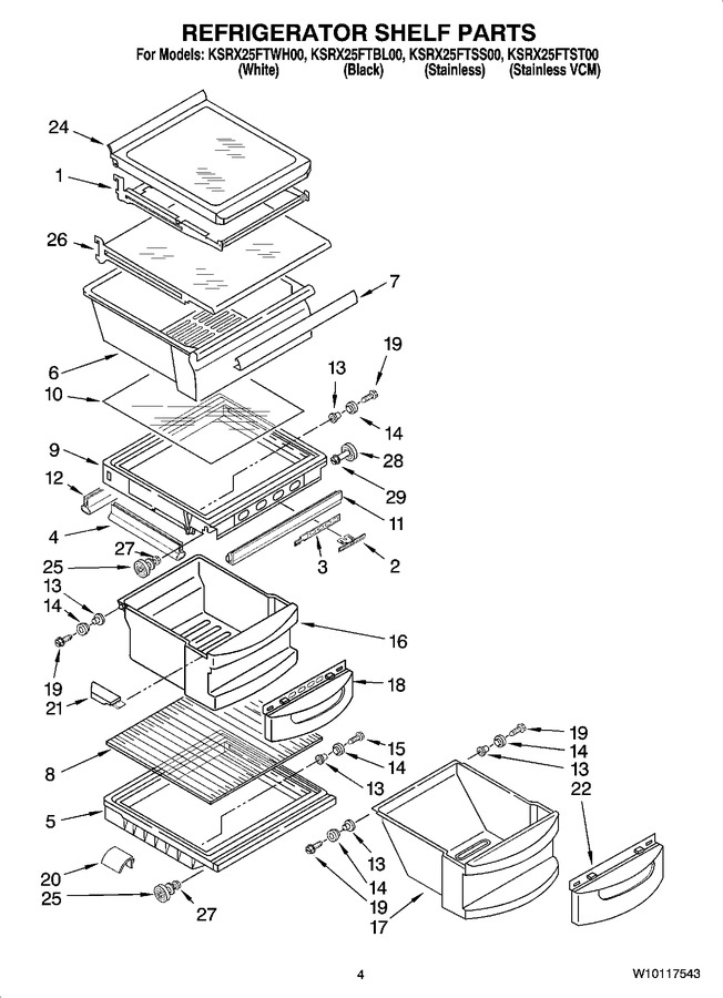 Diagram for KSRX25FTBL00