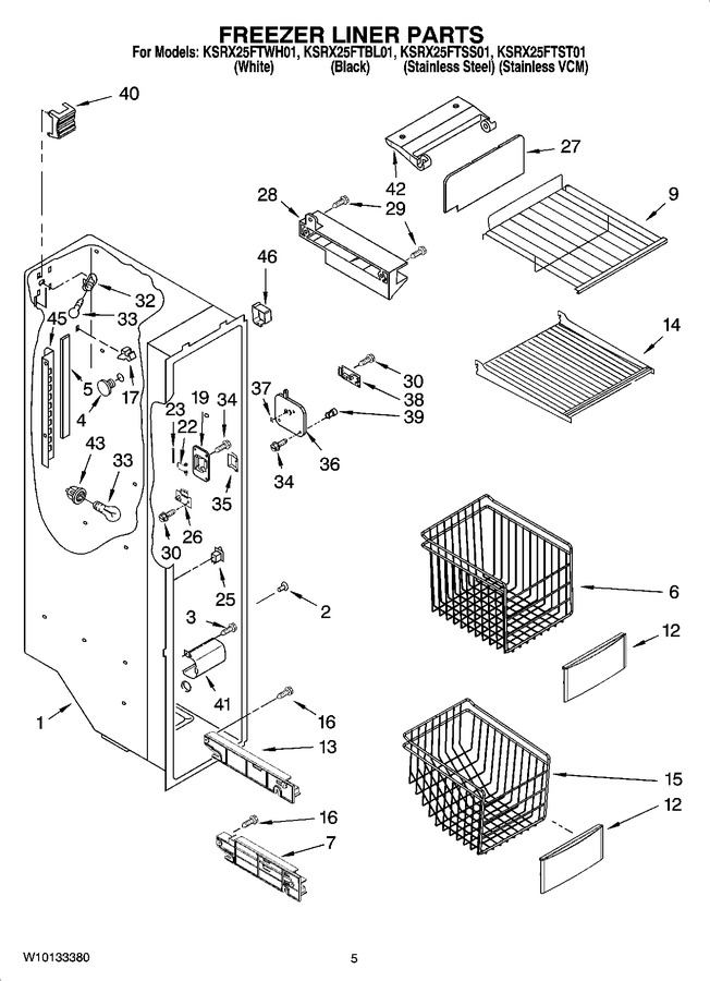 Diagram for KSRX25FTWH01