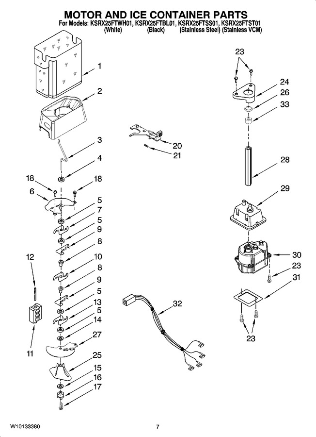 Diagram for KSRX25FTWH01