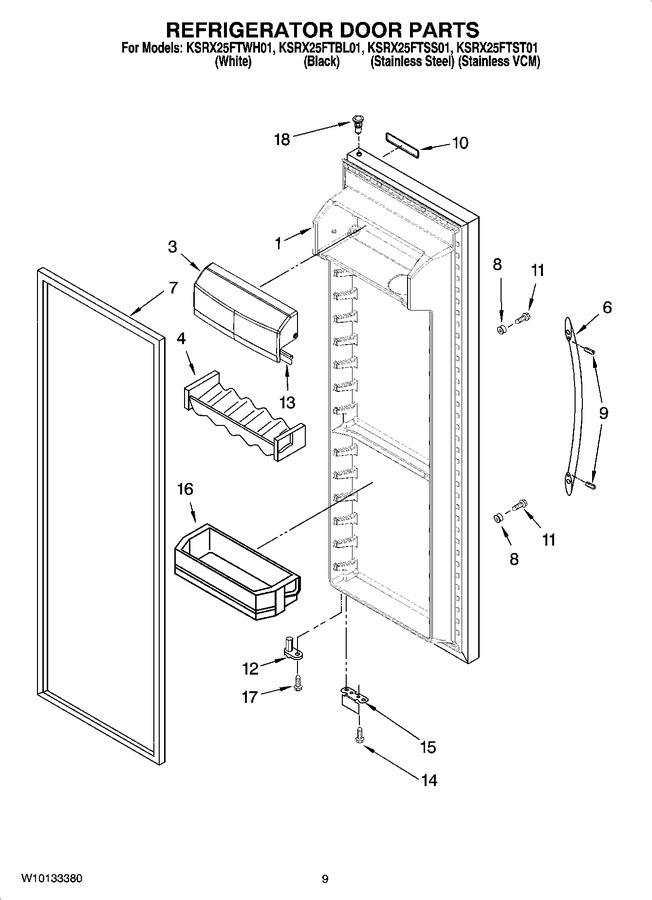 Diagram for KSRX25FTWH01