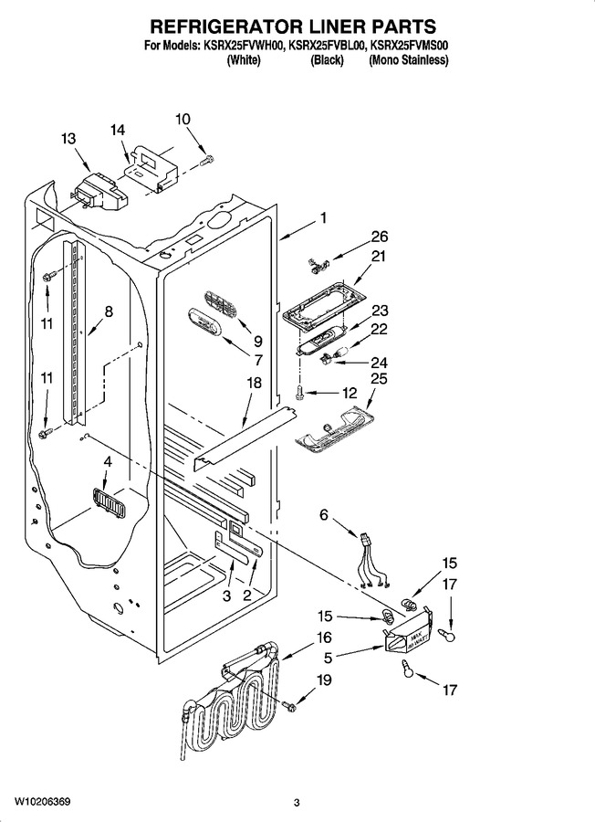 Diagram for KSRX25FVWH00