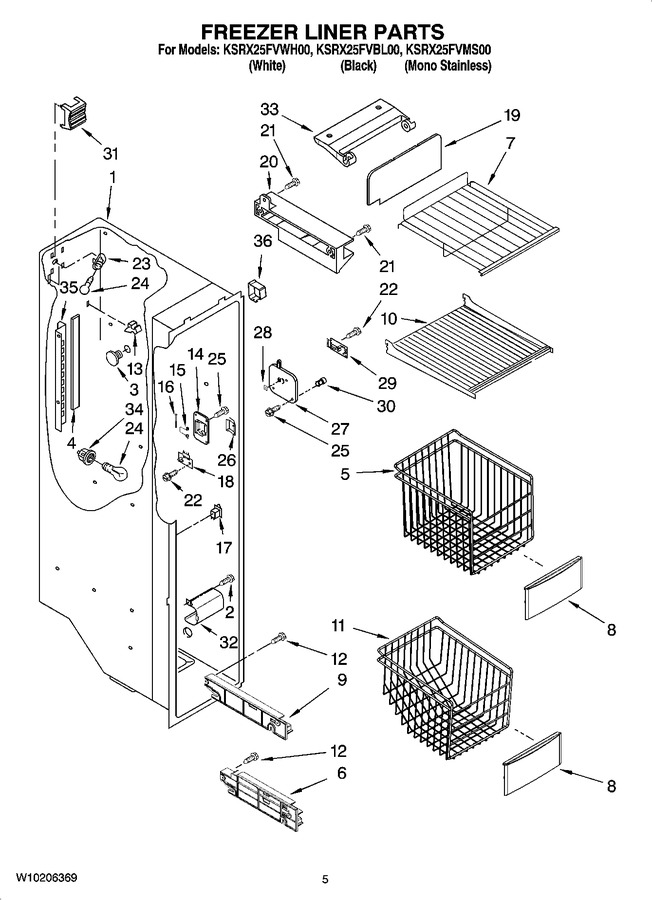 Diagram for KSRX25FVWH00