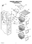 Diagram for 04 - Freezer Liner Parts