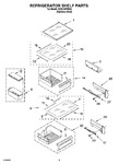 Diagram for 07 - Refrigerator Shelf Parts