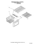 Diagram for 03 - Freezer Shelf Parts