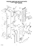 Diagram for 08 - Freezer Liner And Air Flow