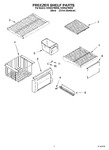 Diagram for 03 - Freezer Shelf Parts