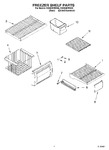 Diagram for 03 - Freezer Shelf Parts